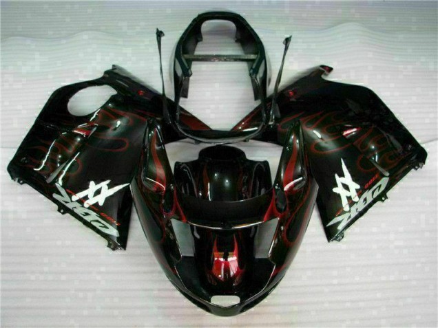 Best 1996-2007 Red Flame Honda CBR1100XX Motorcycle Bodywork Best 1996-2007 Red Flame Honda CBR1100XX Motorcycle Bodywork