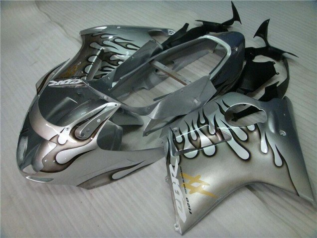 Best 1996-2007 Flame Silver Grey Honda CBR1100XX Motorcycle Fairings Kits Best 1996-2007 Flame Silver Grey Honda CBR1100XX Motorcycle Fairings Kits