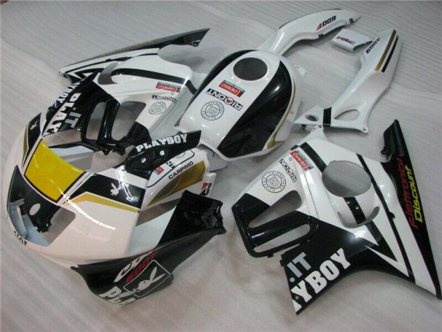 Best 1995-1998 White Black Playboy Honda CBR600 F3 Motorcycle Fairing Best 1995-1998 White Black Playboy Honda CBR600 F3 Motorcycle Fairing