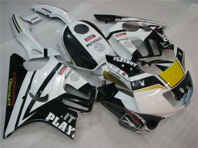 Best 1995-1998 White Black Playboy Honda CBR600 F3 Motorcycle Fairing Best 1995-1998 White Black Playboy Honda CBR600 F3 Motorcycle Fairing