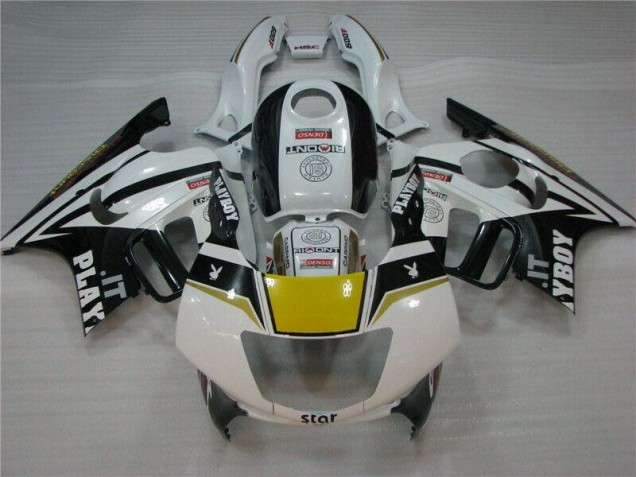Best 1995-1998 White Black Playboy Honda CBR600 F3 Motorcycle Fairing Best 1995-1998 White Black Playboy Honda CBR600 F3 Motorcycle Fairing