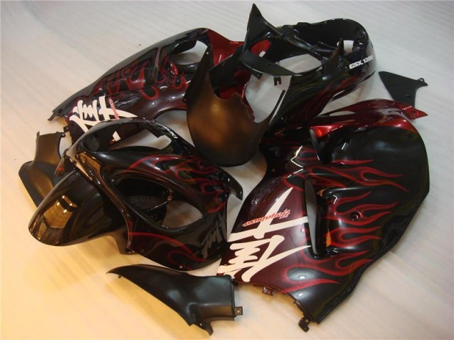 Best 1996-2007 Black Red Flame Suzuki GSXR 1300 Hayabusa Motorbike Fairing Best 1996-2007 Black Red Flame Suzuki GSXR 1300 Hayabusa Motorbike Fairing