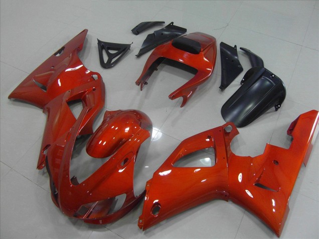 Best 1998-1999 Dark Orange Yamaha YZF R1 Motorcycle Fairing