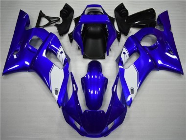 Best 1998-2002 White Blue Yamaha YZF R6 Bike Fairings & Bodywork