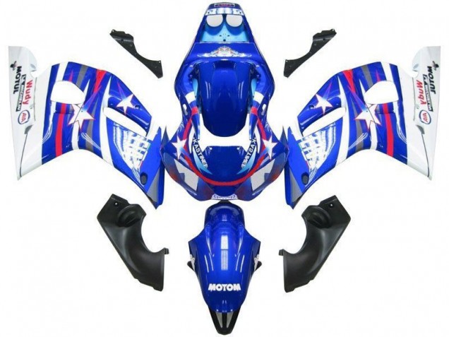 Best 1998-2002 Blue White Star Fiat Yamaha YZF R6 Motorcyle Fairings Best 1998-2002 Blue White Star Fiat Yamaha YZF R6 Motorcyle Fairings