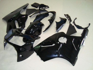Best 2000-2001 Glossy Black Kawasaki ZX12R Bike Fairings