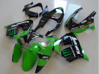 Best 2000-2001 Green Monster Kawasaki ZX9R Motorcycle Fairings