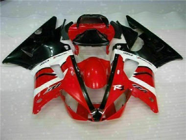 Best 2000-2001 Red Yamaha YZF R1 Motorcycle Fairings Kit