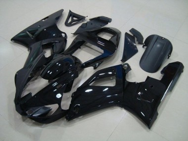 Best 2000-2001 Black Yamaha YZF R1 Motorcycle Fairing Kits
