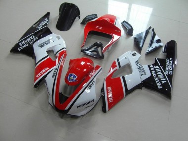Best 2000-2001 Red White Yamalube Race Yamaha YZF R1 Motorcycle Fairings Kits