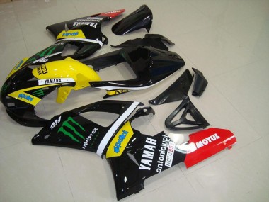Best 2000-2001 Yellow Monster Yamaha YZF R1 Motorbike Fairings