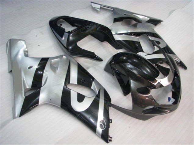 Best 2001-2003 Silver Black Suzuki GSXR 600/750 Bike Fairings