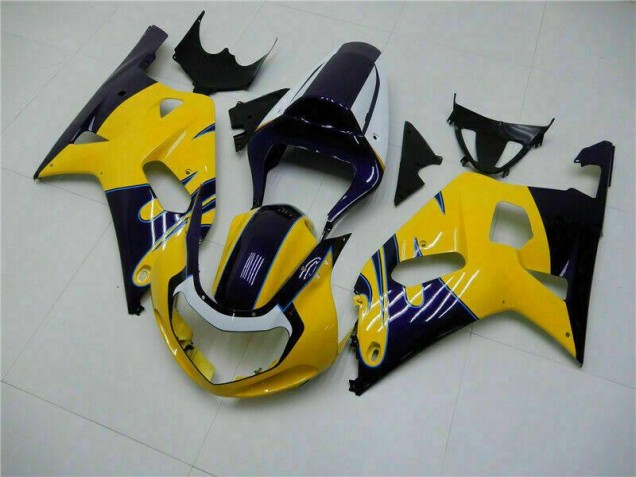 Best 2001-2003 Yellow Suzuki GSXR 600/750 Bike Fairings Best 2001-2003 Yellow Suzuki GSXR 600/750 Bike Fairings