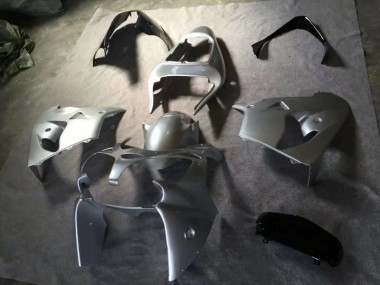Best 2002-2003 Silver Glossy Black Kawasaki ZX9R Motorcycle Fairing Kits