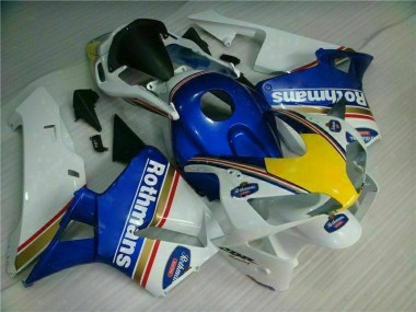 Best 2003-2004 Blue White Rothmans Honda CBR600RR Motorcycle Bodywork