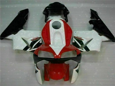 Best 2003-2004 Red White Honda CBR600RR Bike Fairings