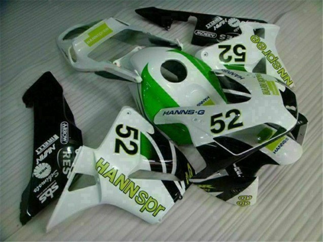 Best 2003-2004 Green White Black Honda CBR600RR Bike Fairing Kit