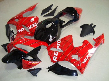 Best 2003-2004 Black Spider Man Repsol Honda CBR600RR Motorcycle Fairing Kits