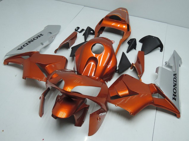 Best 2003-2004 Orange Silver Honda CBR600RR Motorbike Fairing Best 2003-2004 Orange Silver Honda CBR600RR Motorbike Fairing
