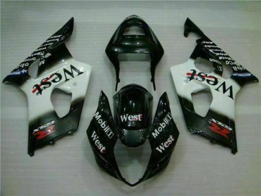 Best 2003-2004 White Black Suzuki GSXR 1000 Motorbike Fairing