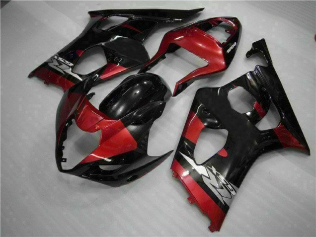 Best 2003-2004 Red Black Suzuki GSXR 1000 Motorcycle Fairing Kits Best 2003-2004 Red Black Suzuki GSXR 1000 Motorcycle Fairing Kits
