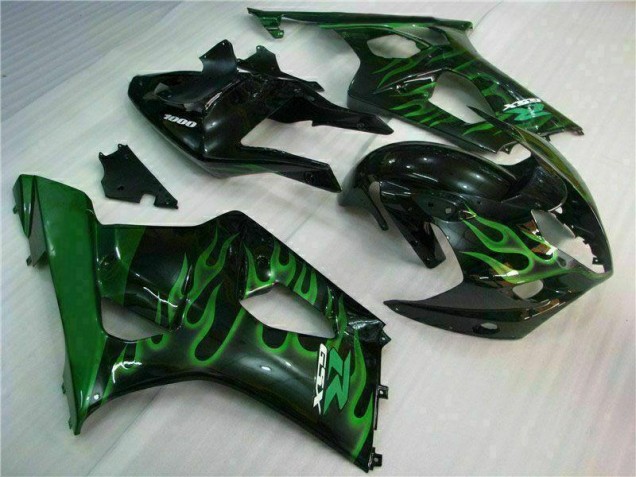 Best 2003-2004 Green Black Suzuki GSXR 1000 Motorbike Fairing Best 2003-2004 Green Black Suzuki GSXR 1000 Motorbike Fairing