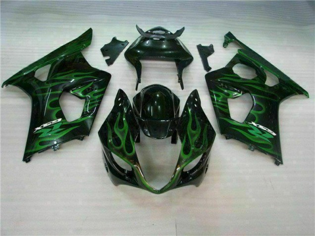 Best 2003-2004 Green Black Suzuki GSXR 1000 Motorbike Fairing Best 2003-2004 Green Black Suzuki GSXR 1000 Motorbike Fairing