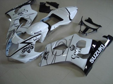 Best 2003-2004 White Corona Suzuki GSXR 1000 Bike Fairings