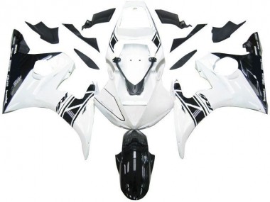 Best 2003-2005 Black White Tribal Yamaha YZF R6 Motorcycle Fairing