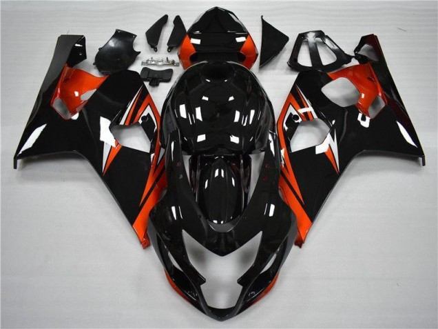 Best 2004-2005 Orange Black Suzuki GSXR 600/750 Motor Bike Fairings