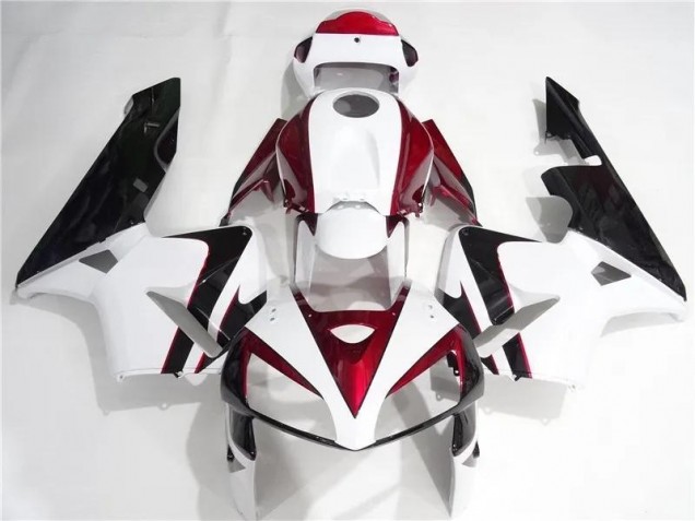 Best 2005-2006 Red White Black Honda CBR600RR Motorcycle Fairing Best 2005-2006 Red White Black Honda CBR600RR Motorcycle Fairing