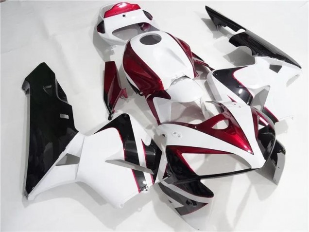 Best 2005-2006 Red White Black Honda CBR600RR Motorcycle Fairing Best 2005-2006 Red White Black Honda CBR600RR Motorcycle Fairing