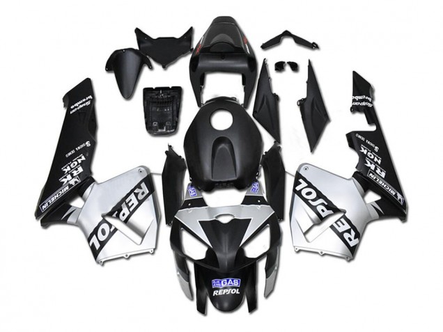 Best 2005-2006 Silver Repsol Black Honda CBR600RR Bike Fairings Best 2005-2006 Silver Repsol Black Honda CBR600RR Bike Fairings