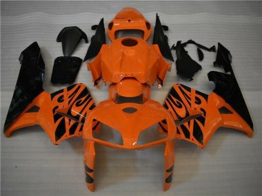 Best 2005-2006 Orange Black Honda CBR600RR Motorbike Fairing
