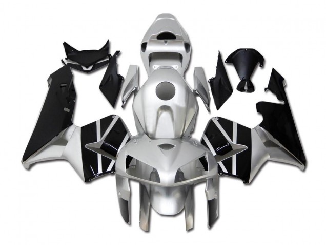 Best 2005-2006 Silver Black Honda CBR600RR Motor Bike Fairings Best 2005-2006 Silver Black Honda CBR600RR Motor Bike Fairings