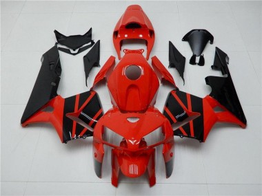 Best 2005-2006 Red Black Honda CBR600RR Motorcycle Fairings Kits
