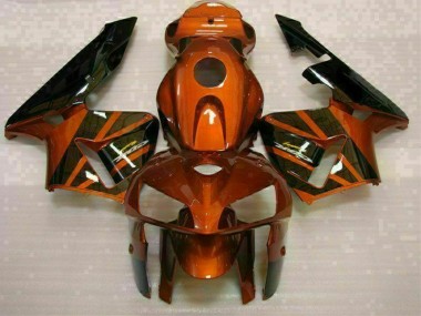Best 2005-2006 Orange Black Honda CBR600RR Bike Fairings