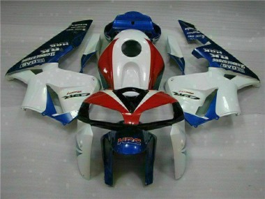 Best 2005-2006 White Blue Honda CBR600RR Moto Fairings