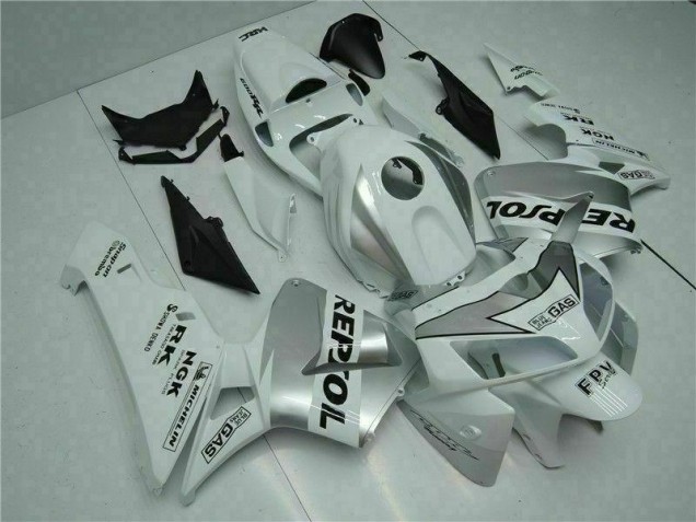 Best 2005-2006 White Repsol Honda CBR600RR Bike Fairings & Bodywork