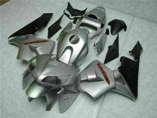 Best 2005-2006 Silver Honda CBR600RR Bike Fairing Kit Best 2005-2006 Silver Honda CBR600RR Bike Fairing Kit