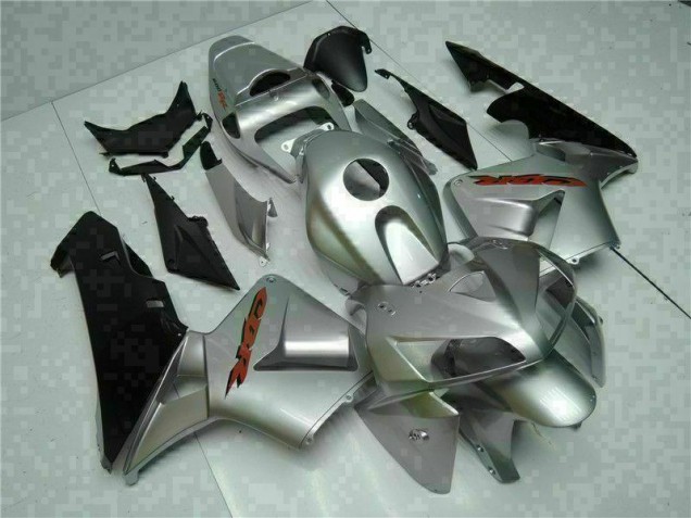 Best 2005-2006 Silver Honda CBR600RR Bike Fairing Kit Best 2005-2006 Silver Honda CBR600RR Bike Fairing Kit