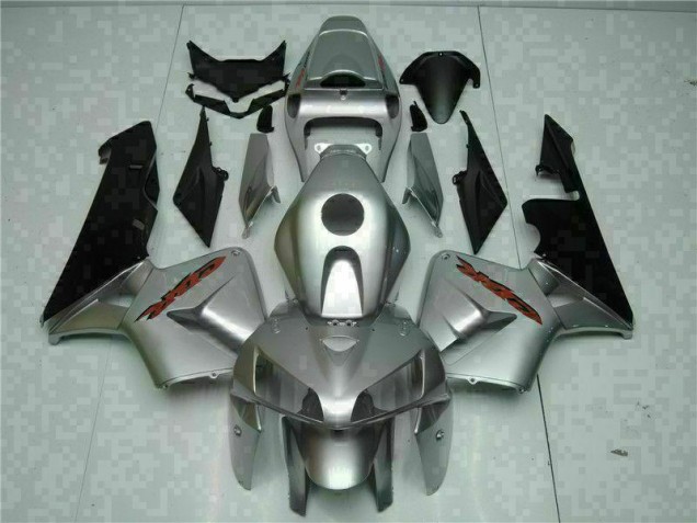Best 2005-2006 Silver Honda CBR600RR Bike Fairing Kit Best 2005-2006 Silver Honda CBR600RR Bike Fairing Kit