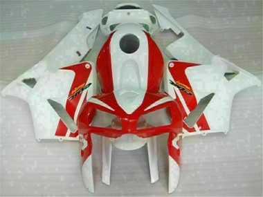 Best 2005-2006 Red White Honda CBR600RR Motor Fairings