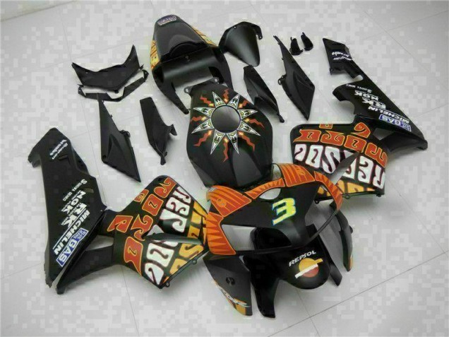 Best 2005-2006 Black Honda CBR600RR Motorbike Fairing Best 2005-2006 Black Honda CBR600RR Motorbike Fairing