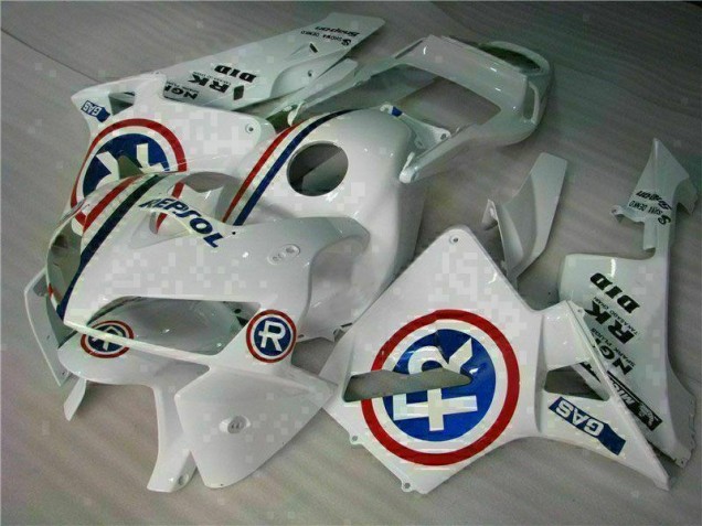 Best 2005-2006 White Honda CBR600RR Bike Fairings Best 2005-2006 White Honda CBR600RR Bike Fairings