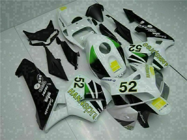 Best 2005-2006 White Yellow Green 52 Honda CBR600RR Motorcycle Bodywork Best 2005-2006 White Yellow Green 52 Honda CBR600RR Motorcycle Bodywork