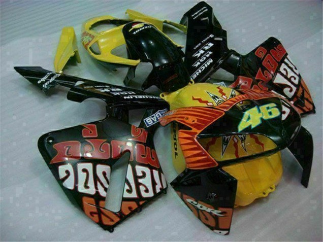 Best 2005-2006 Black Red Yellow 46 Honda CBR600RR Motorcycle Fairing Best 2005-2006 Black Red Yellow 46 Honda CBR600RR Motorcycle Fairing