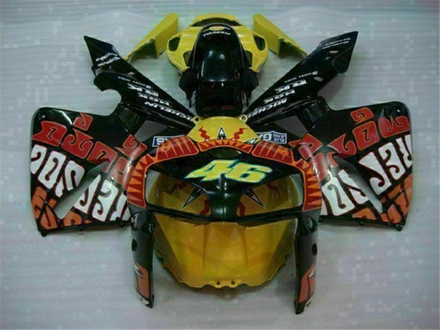 Best 2005-2006 Black Red Yellow 46 Honda CBR600RR Motorcycle Fairing Best 2005-2006 Black Red Yellow 46 Honda CBR600RR Motorcycle Fairing