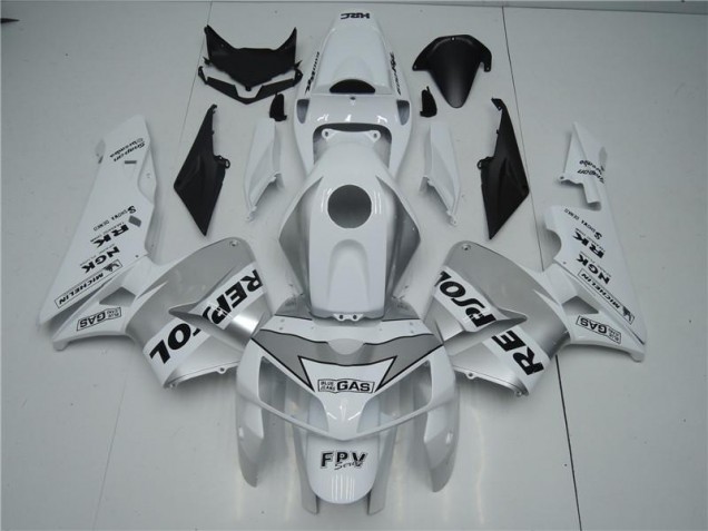 Best 2005-2006 White Silver Black Repsol Honda CBR600RR Motorbike Fairing Best 2005-2006 White Silver Black Repsol Honda CBR600RR Motorbike Fairing