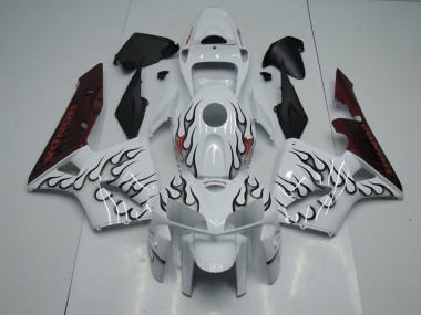 Best 2005-2006 Black Flame Honda CBR600RR Motorbike Fairing